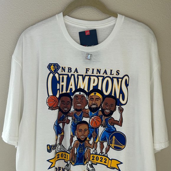 Golden State Warriors 2022 NBA Championship Caricature Shirt by Fanatics Size XL - Picture 6 of 9